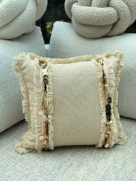 Aberto Design Funda de Cojín KET008 Beige 43 x 43 cm